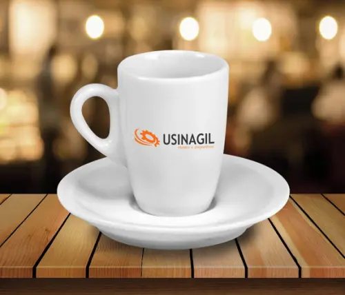 Xícara Personalizada de Café Genova de 150ml - 12 Unidades