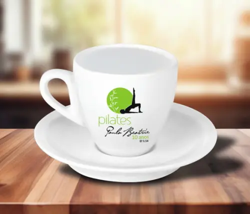 Xícara Personalizada de Cappuccino Coquinho 150ml - 12 Peças