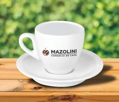 Xícara Personalizada de Cappuccino Coquinho 150ml - 12 Peças