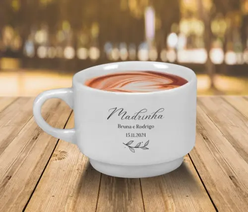 Xícara Personalizada Empilhável 170ml - 12 Unidades