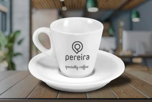 Xícara Personalizada Pirâmide de 70ml - Kit 36 Unidades