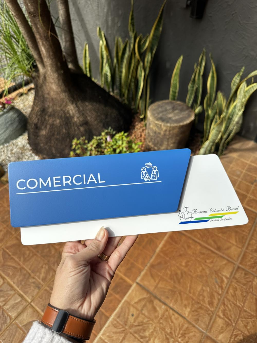 Placas de Identificação de Sala - Modelo Onix