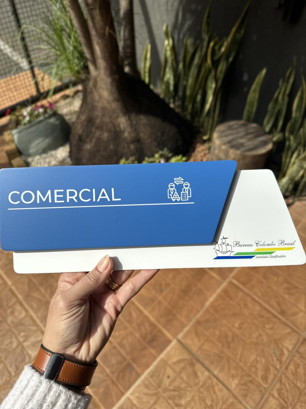 Placas de Identificação de Sala - Modelo Onix