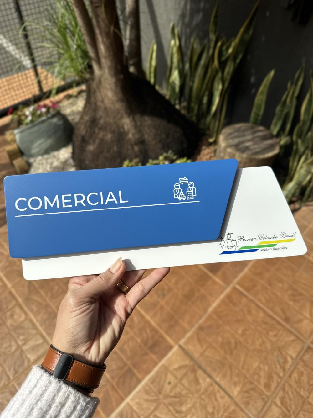 Placas de Identificação de Sala - Modelo Onix