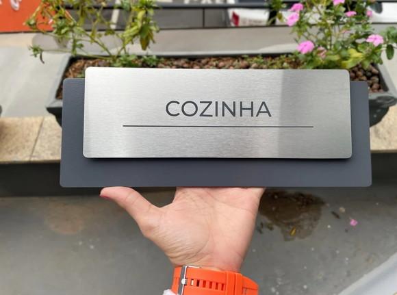 12 Placas de Identificação de Sala - Modelo Ardósia