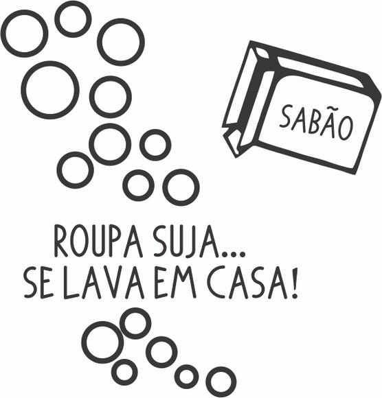 Adesivo de parede - Lavanderia