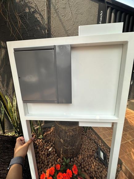 Algarismo Acm + Inox +caixa Correio e Pé para Jardim