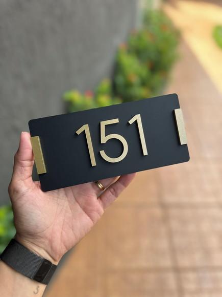 Algarismo Personalizado Apartamento 8x17