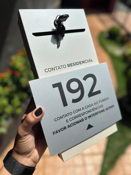Algarismo Residencial Acm + Caixa de Correio