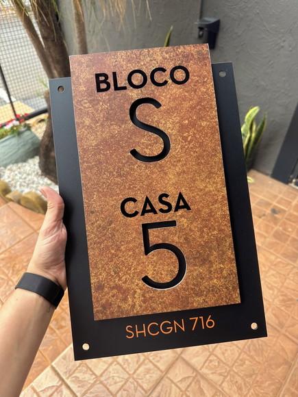 Algarismo Residencial Acm com Acm - 2 Dígitos 20x40