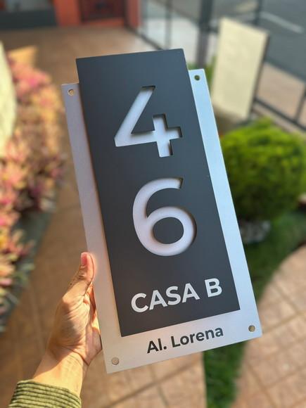 Algarismo Residencial Acm com Acm - 2 Dígitos 20x40