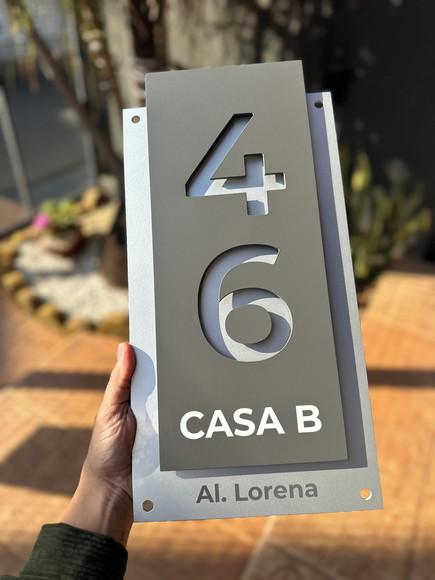Algarismo Residencial Acm com Acm - 2 Dígitos 20x40
