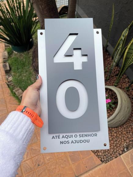 Algarismo Residencial Acm com Acm - 2 Dígitos 20x40