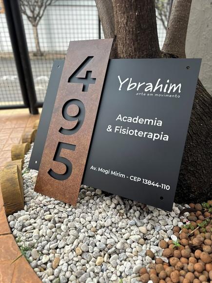 Algarismo Residencial Acm com Acm Corten Personalizado 65x70