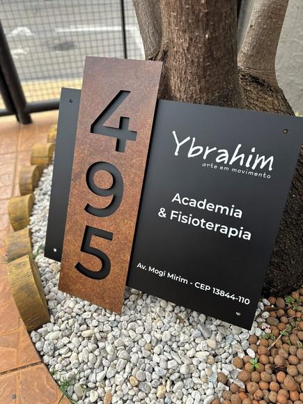 Algarismo Residencial Acm com Acm Corten Personalizado 65x70
