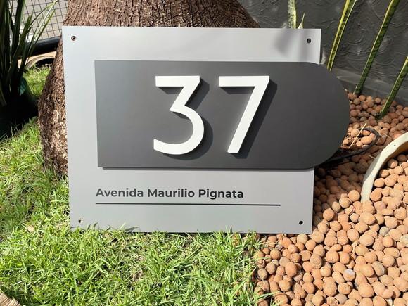 Algarismo Residencial Acm com Pvc - 2 Dígitos 60x45
