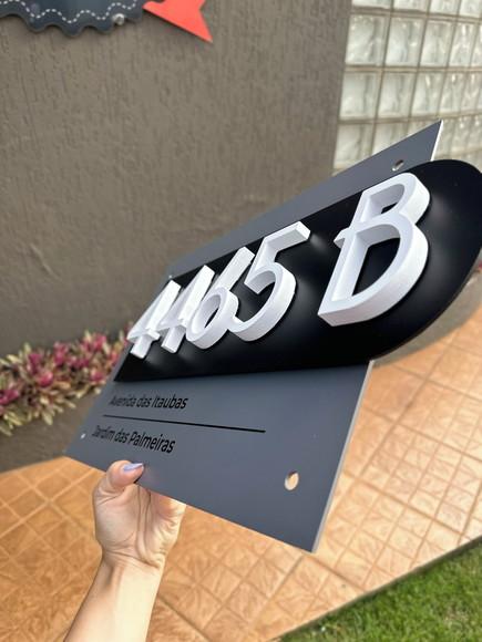 Algarismo Residencial Acm com Pvc - 5 Dígitos 60x45