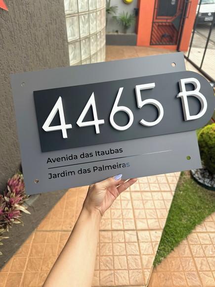Algarismo Residencial Acm com Pvc - 5 Dígitos 60x45