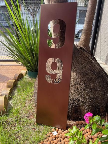 Algarismo Residencial Acm Estruturado - 2 Dígitos 25x90