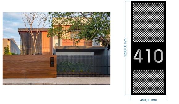 Algarismo Residencial Acm Estruturado - 3 Dígitos 120x45