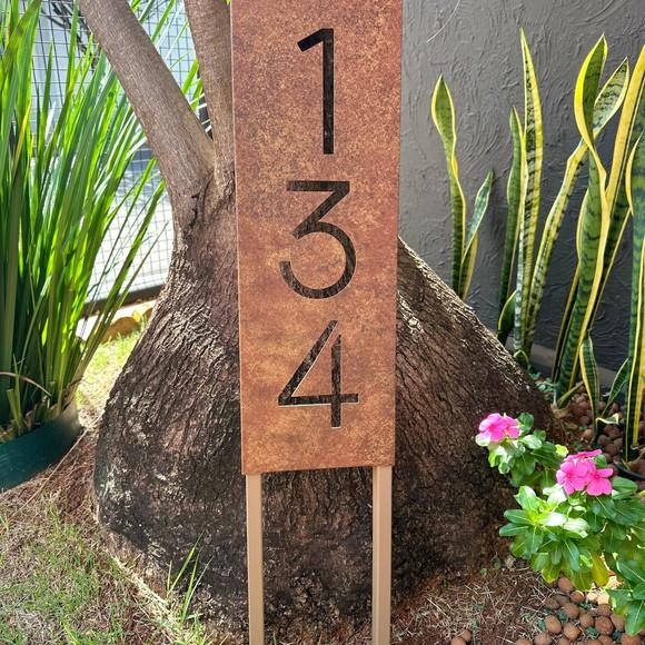 Algarismo Residencial Estruturado - para Jardim 20x60