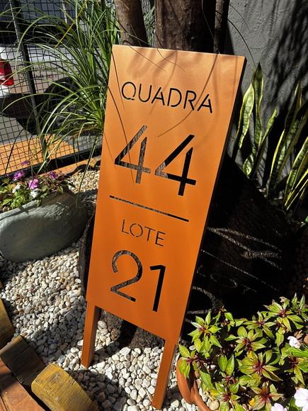 Algarismo Residencial Estruturado - para Jardim 70x30
