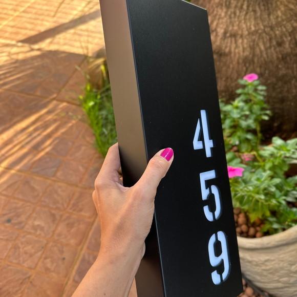 Algarismo Residencial Estruturado com Led - 3 Dígitos 15x40