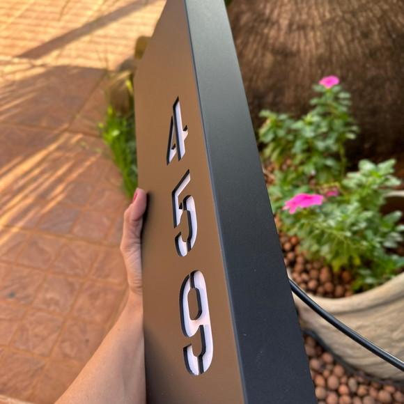 Algarismo Residencial Estruturado com Led - 3 Dígitos 15x40