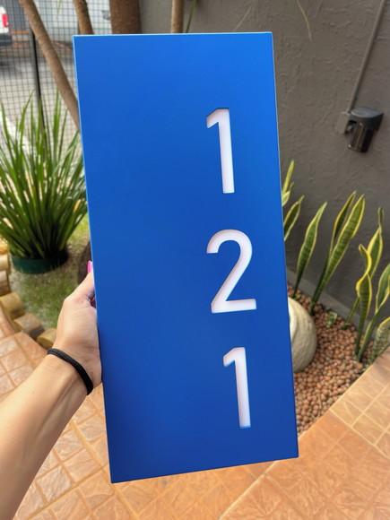 Algarismo Residencial Estruturado com Led - 3 Dígitos 20x45