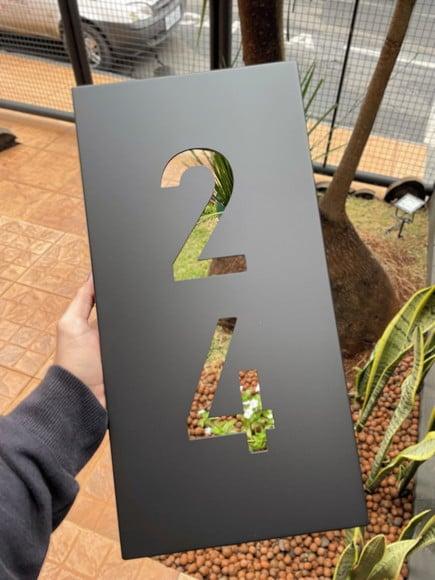 Algarismo Residencial Estruturado Metalon - 2 Dígitos 20x40