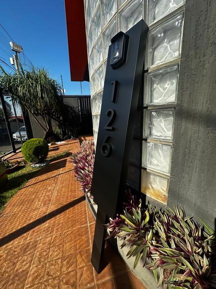 Algarismo Residencial para Jardim - Acm e Interfone