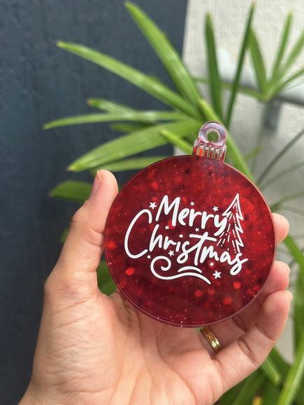 Kit 10 Bolas Enfeite de Natal Personalizado