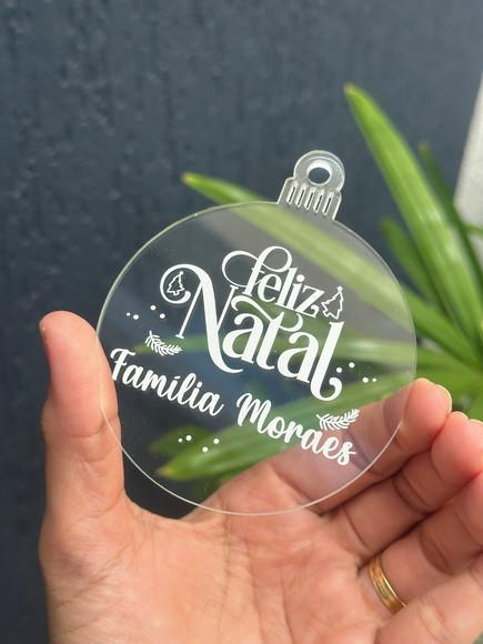 Kit 10 Bolas Enfeite de Natal Personalizado