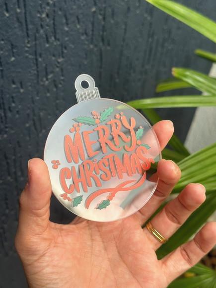 Kit 10 Bolas Enfeite de Natal Personalizado