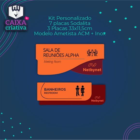 Kit 7 Placas Sodalita + 3 Placas Ametista