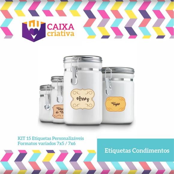 Kit de identificação de condimentos