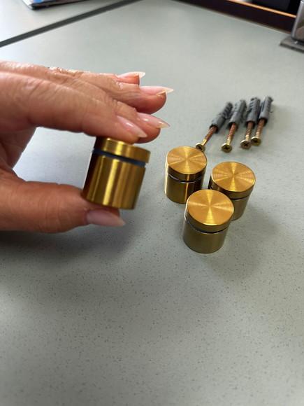Kit de Parafusos e Prolongadores Dourado G - 4 Unidades 2,5