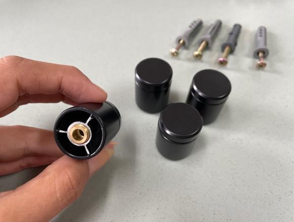 Kit de Parafusos e Prolongadores Preto G - 4 Unidades