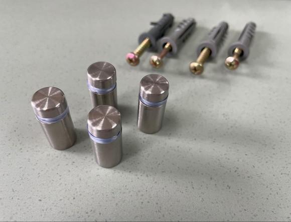Kit de Parafusos Prolongadores Mini Inox - 4 Unidades