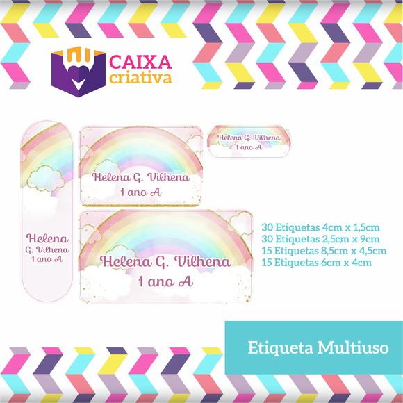 Kit Etiquetas Adesivas - Arco Íris