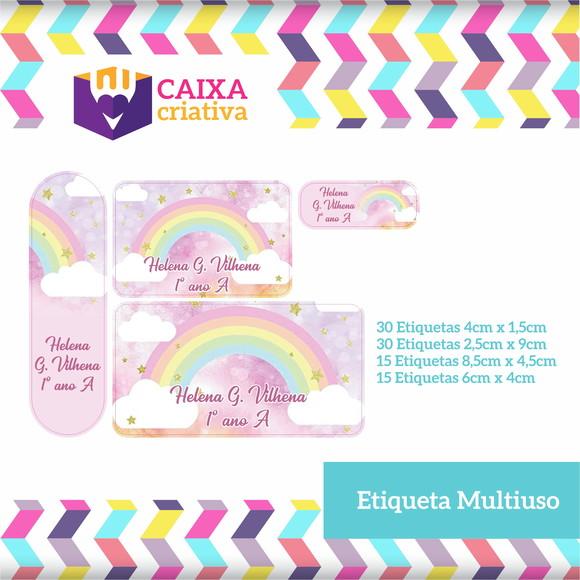 Kit Etiquetas Adesivas - Arco Íris