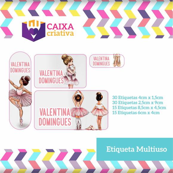 Kit Etiquetas Adesivas - Bailarina