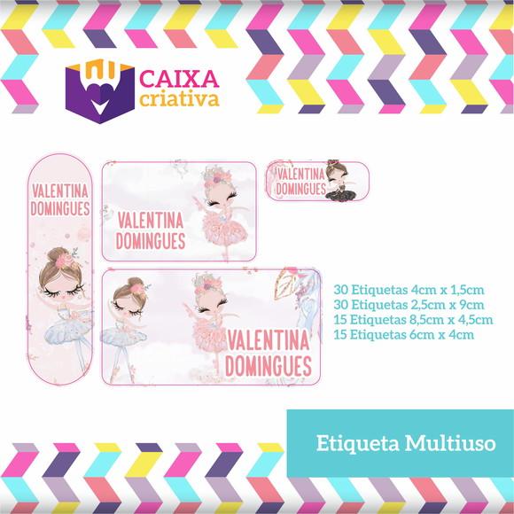 Kit Etiquetas Adesivas - Bailarina