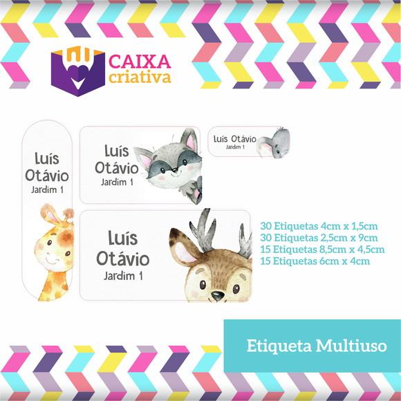 Kit Etiquetas Adesivas - Bichinhos