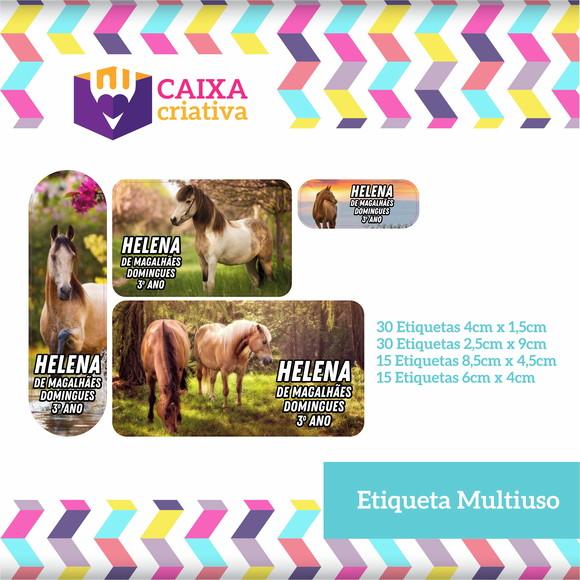 Kit Etiquetas Adesivas - Cavalo