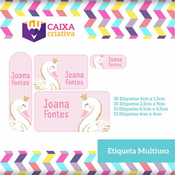 Kit Etiquetas Adesivas - Cisne
