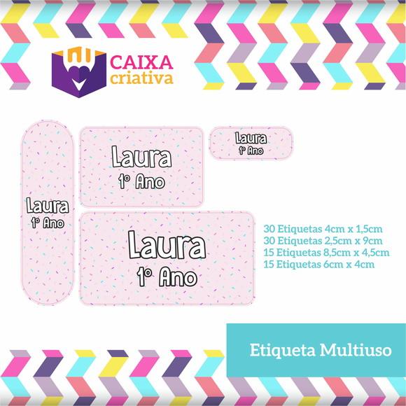 Kit Etiquetas Adesivas - Confete