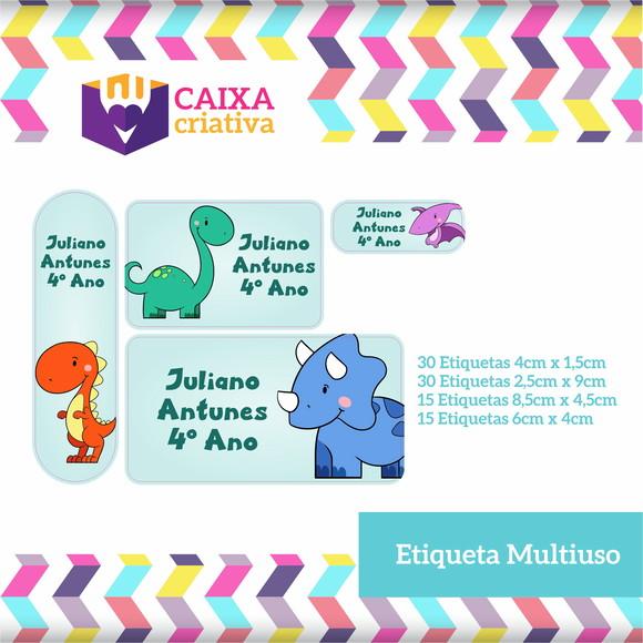 Kit Etiquetas Adesivas - Dinossauro