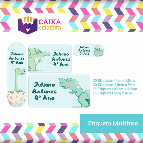 Kit Etiquetas Adesivas - Dinossauro