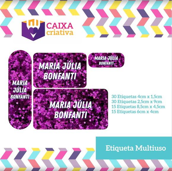 Kit Etiquetas Adesivas - Glitter